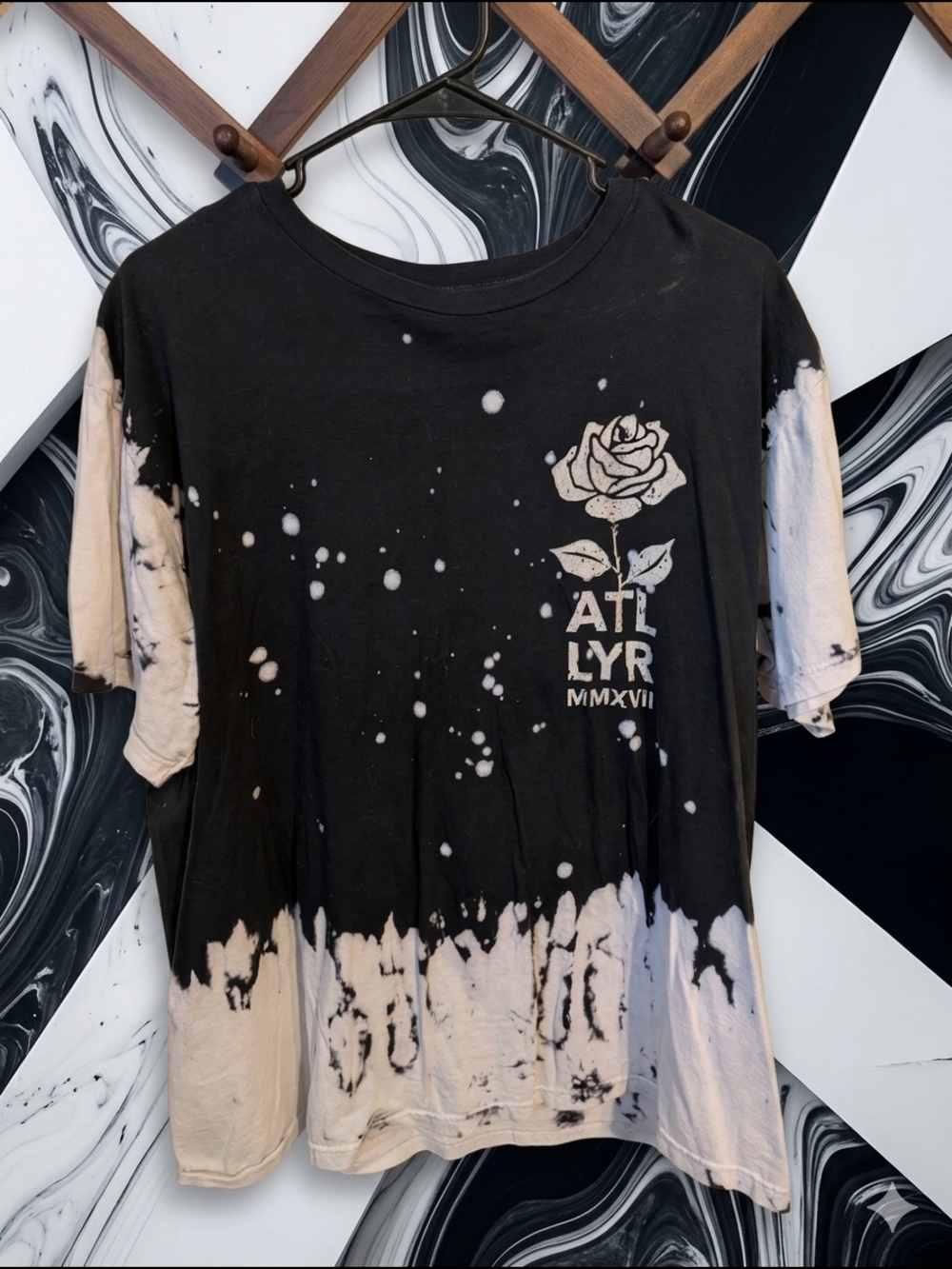 All Time Low Bleach-Splattered Graphic Band Tee